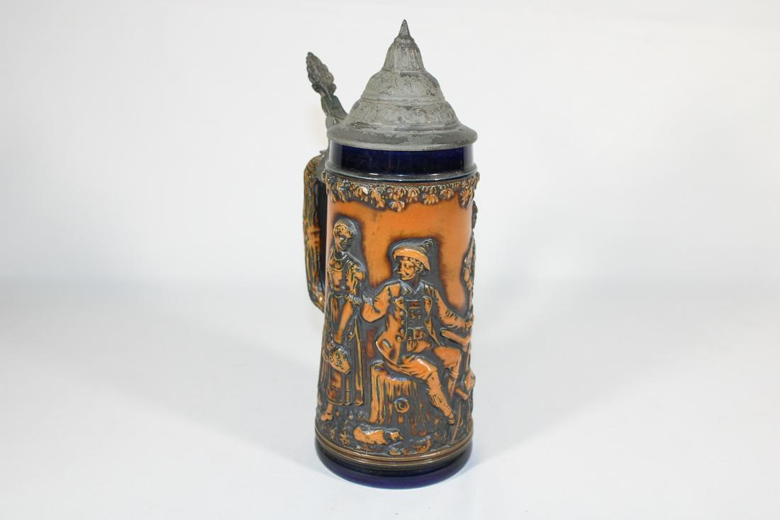 Germany Brown and Blue Beer Stein (1 of 5)