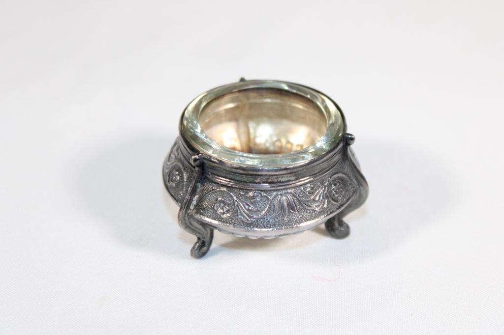 Russian Ommet Silver Salt Cellar (1 of 5)