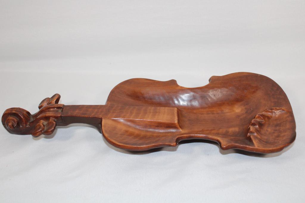 Vintage Lane&Co Van Nuys CA Pottery Violin Ashtray (1 of 6)