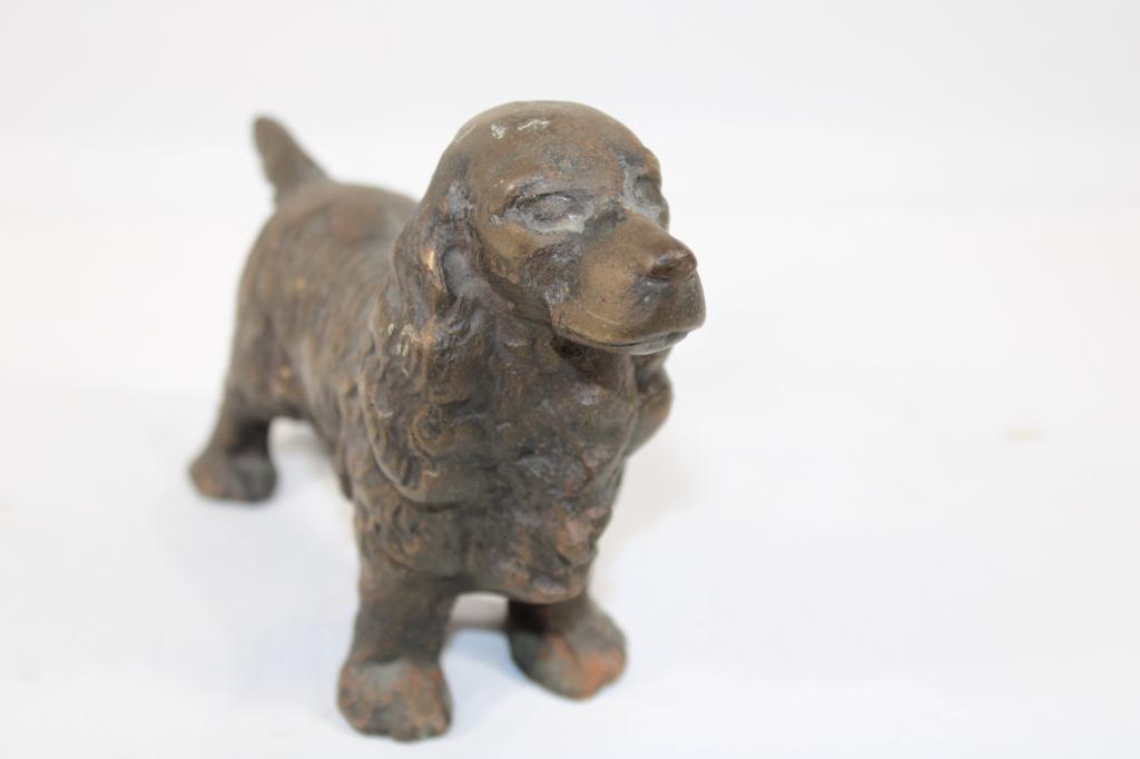 Vintage Cast Iron Cocker Spaniel Dog Figurine (1 of 4)