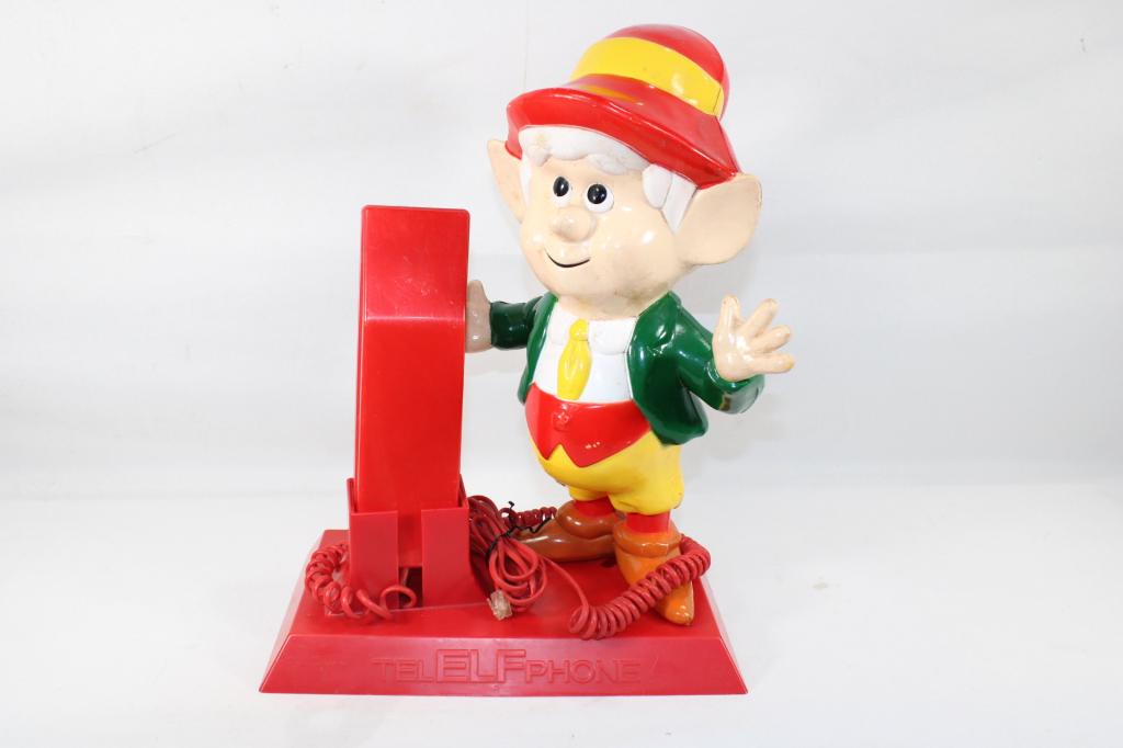 Vintage Keebler Elf Telephone: has some dirt - otherwise good condition