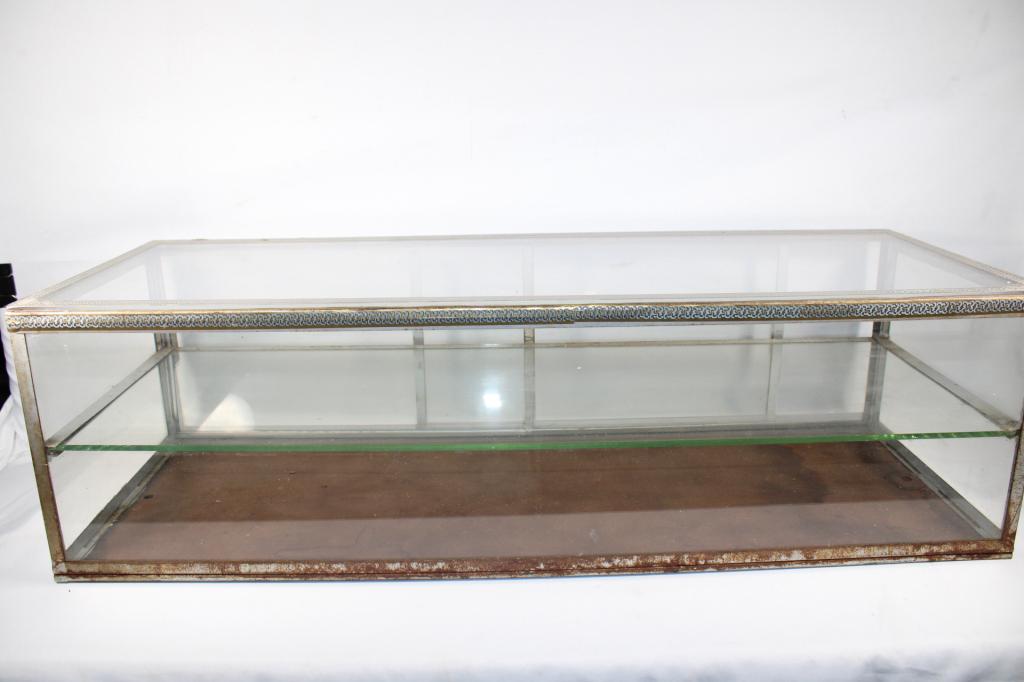 2 shelf Metal Table Top Display Case (1 of 3)