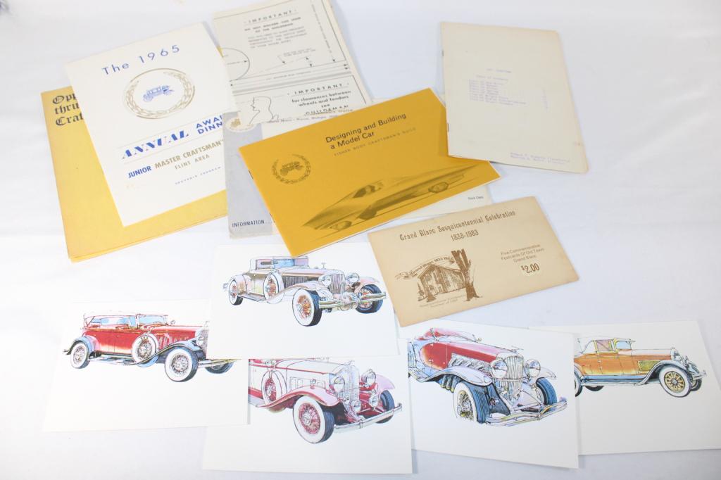 Fisher Body Craftsman Guild Ephemera Lot: misc lot as pictured