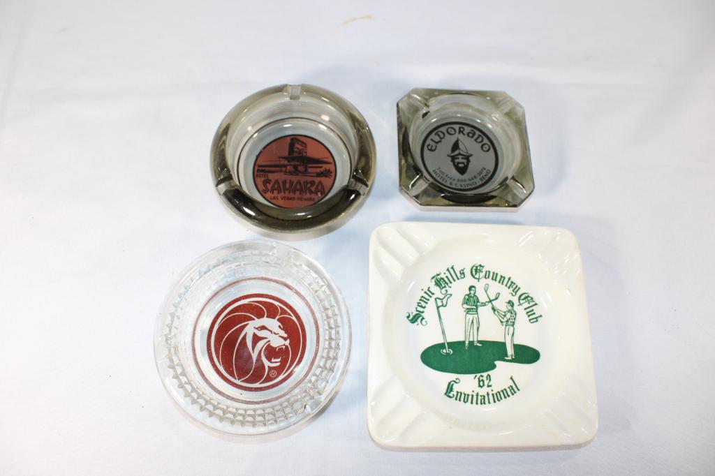Ashtrays Lot - Casino, Hotels: includes: Sahara Casino, Eldorado etc.