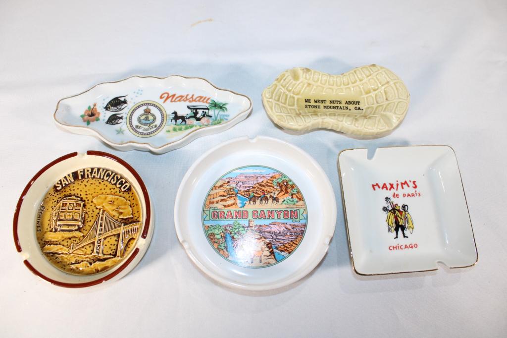 VTG Ashtray Lot - Travel - San Francisco, Nassau: Includes: Grand Canyon, San Francisco, Nassau, Stone Mountain etc.