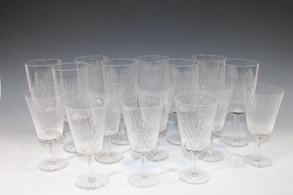 Lot of Crystal Wine Glasses: good overall as pictured