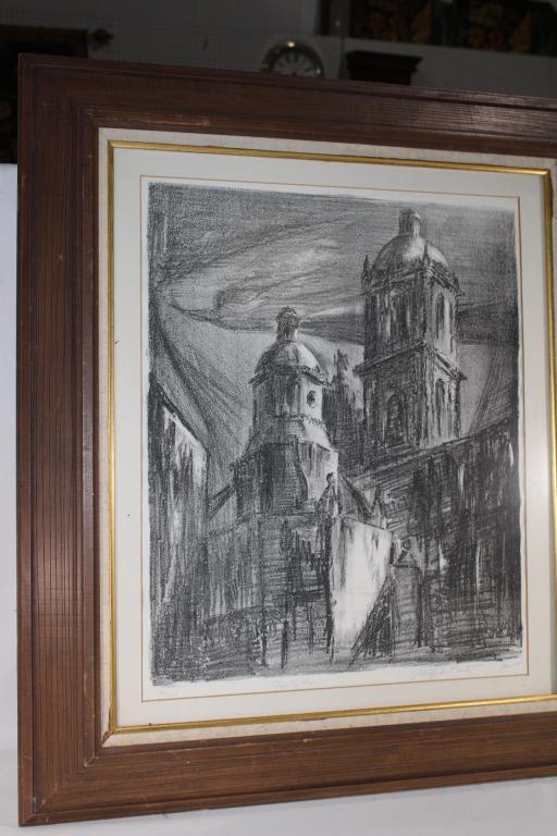 Whitford Carter Signed & Numbered Etching c. 1965 (1 of 5)