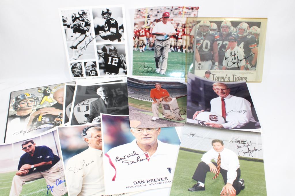 Large Collection of Autographed Coach's Photos (1 of 5)