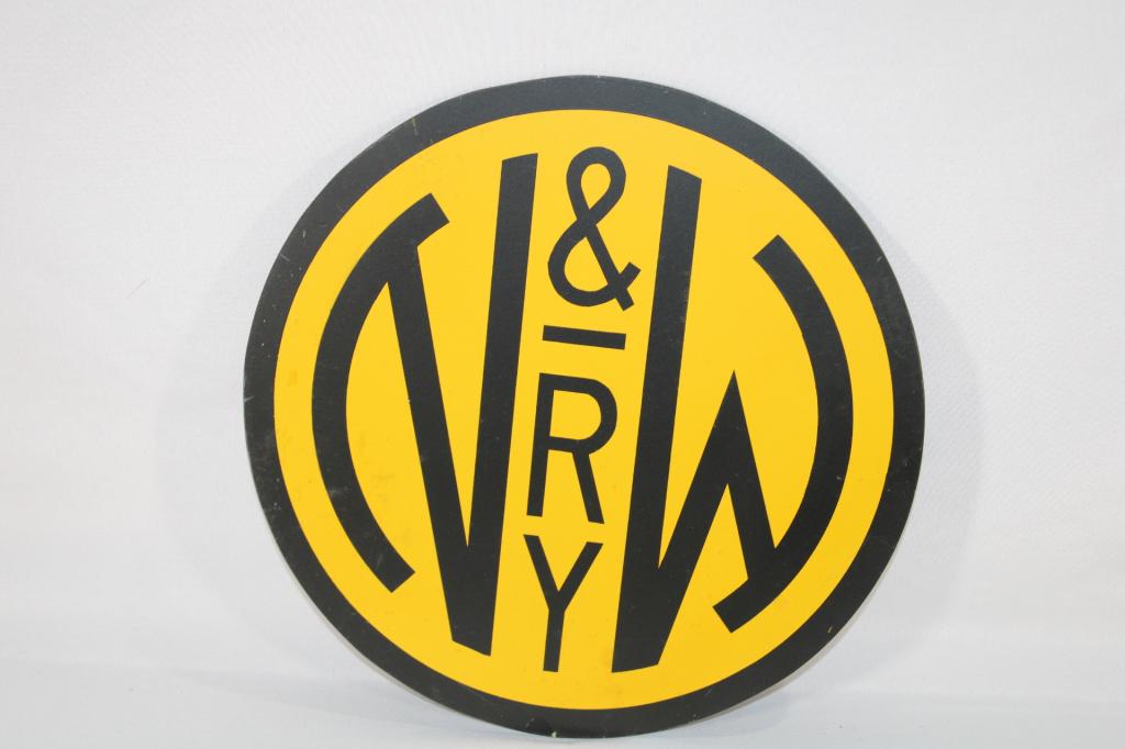 Norfolk & Western Railway Pressed Board Sign (1 of 3)