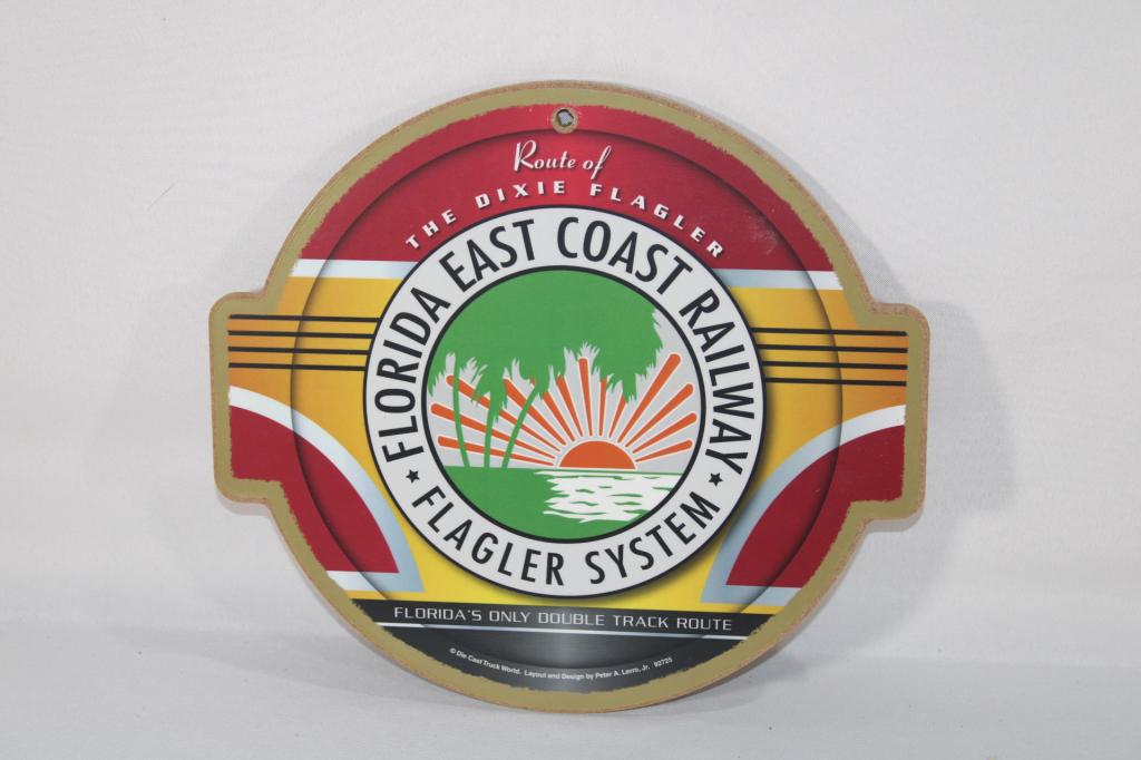 Florida East Coast Railway Pressed Board Sign (1 of 4)