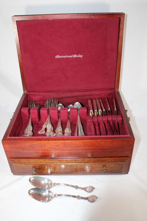 Flatware Wood Storage Box and SP Flatware (1 of 6)