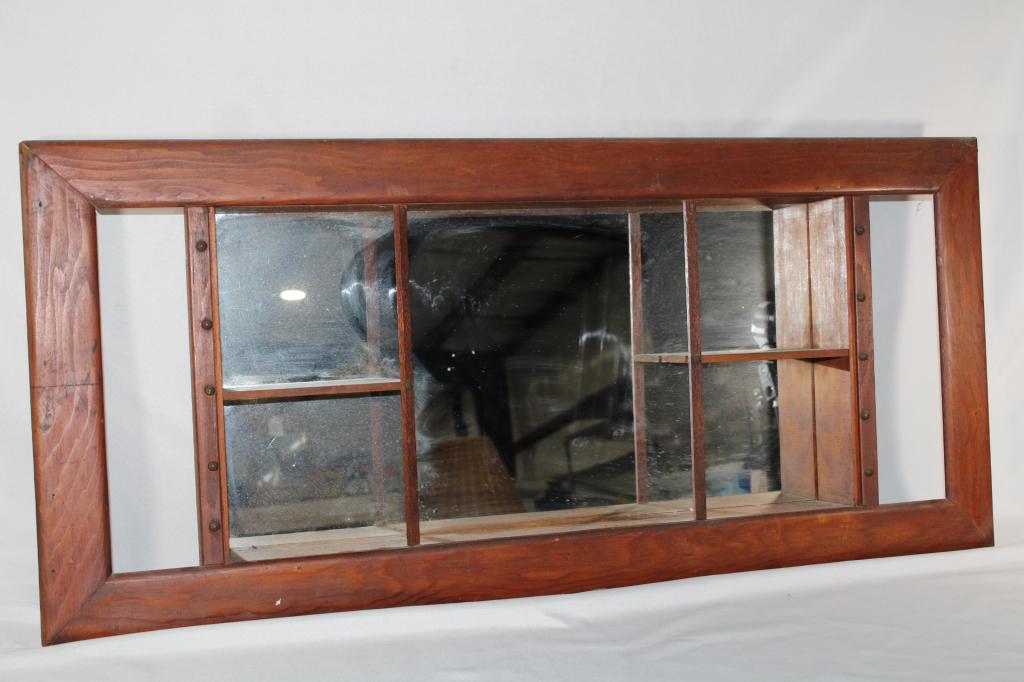 Mirrored Back Knick-Knack Wall Mount Shelves (1 of 3)