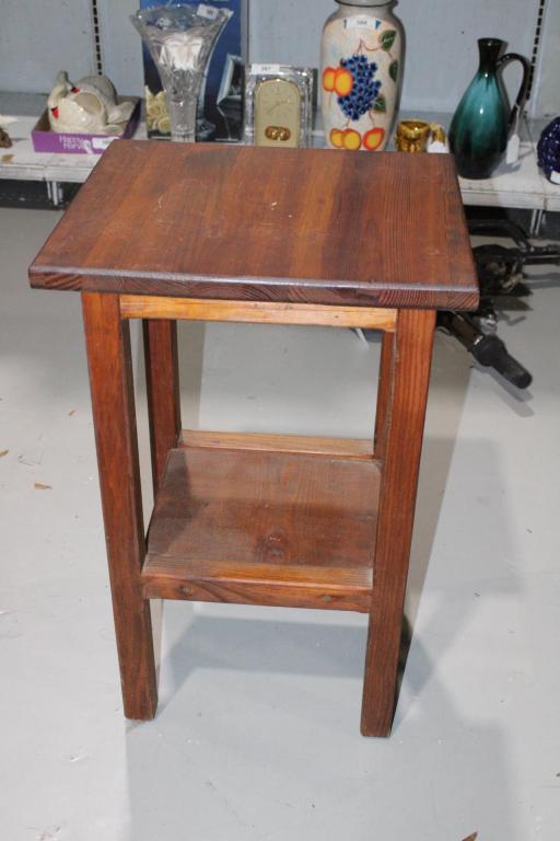 Vintage Wood Small Side Table (1 of 2)