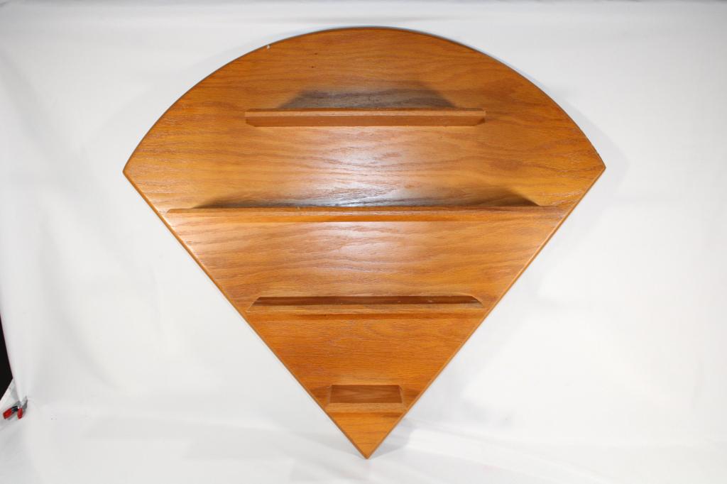 Baseball Shaped Wood Wall Mount Knick-knack (1 of 3)