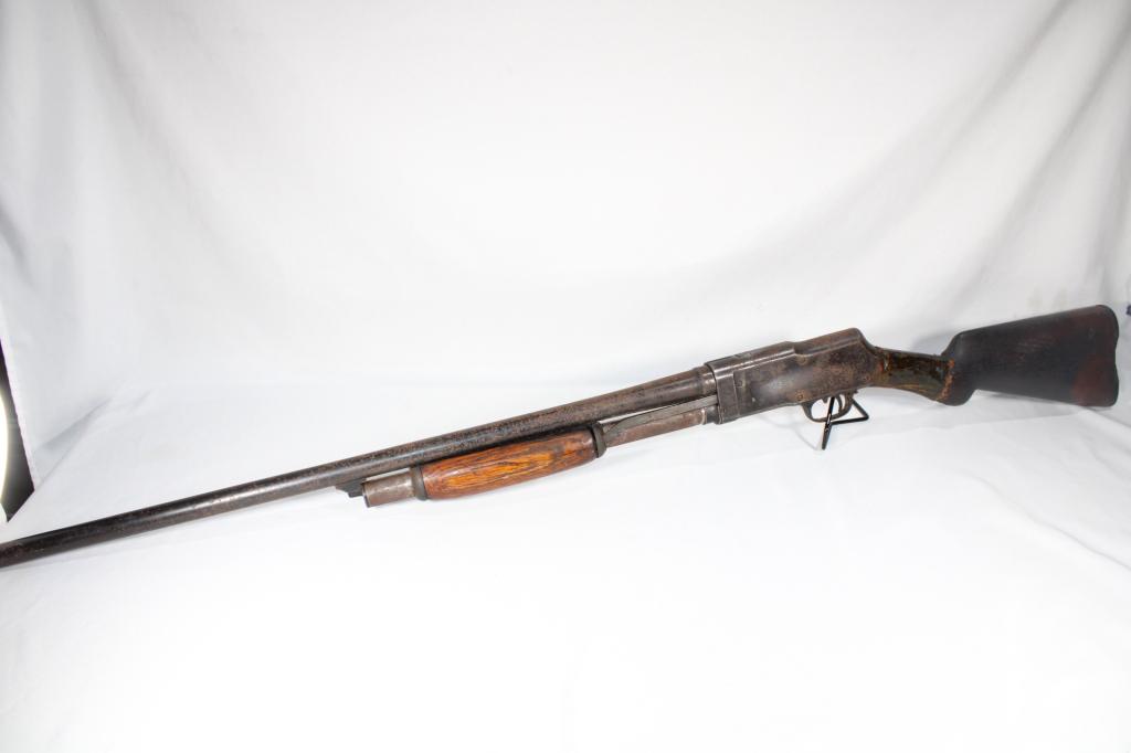 J. Stevens Company Long Barrel 12 Gauge Shotgun: J. Stevens Co. Long Barrel 12 Gauge Take Down Shotgun SN: 74283 Background Check: Required