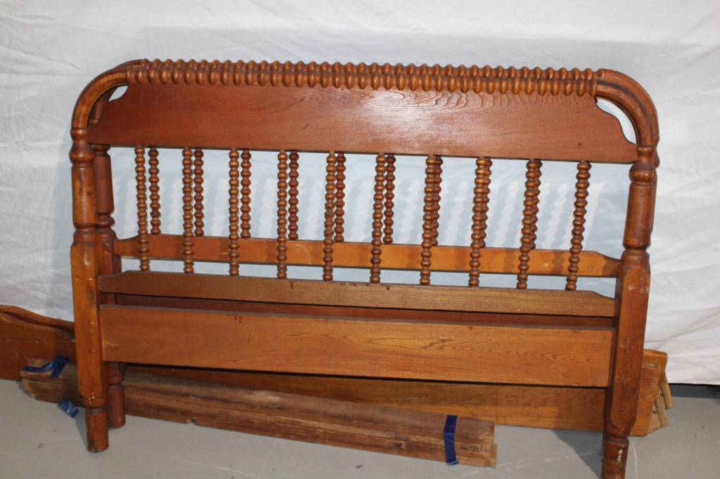 1830s Jenny Lind Bed/Spool Bed: Just under a full size bed; good overall as pictured