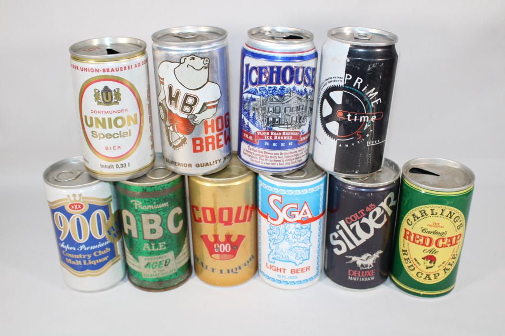 10 Mixed Steel & Aluminum Beer Cans, ABC Ale etc (1 of 5)