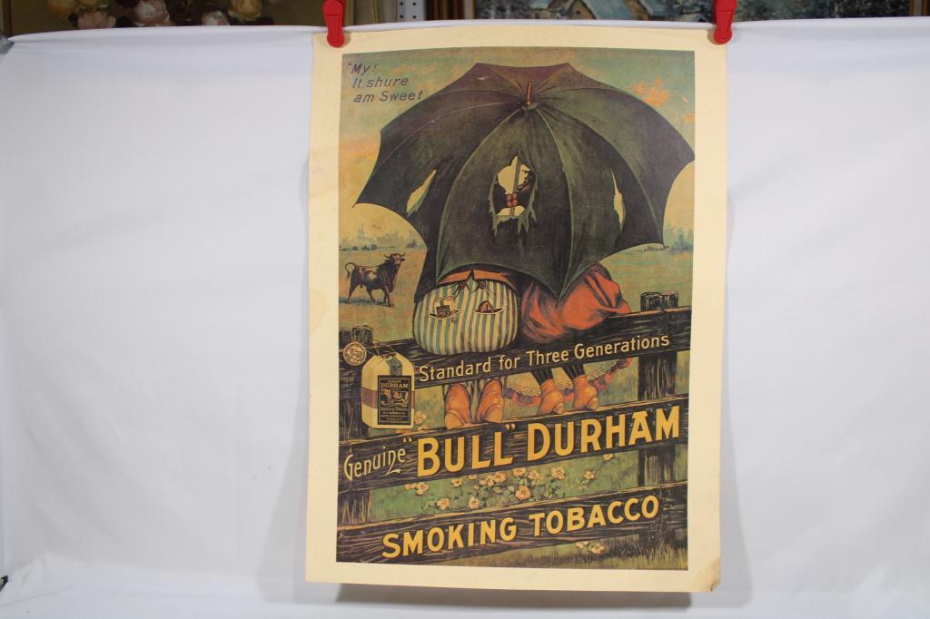 Vintage Bull Durham Poster Advertising Print (1 of 4)