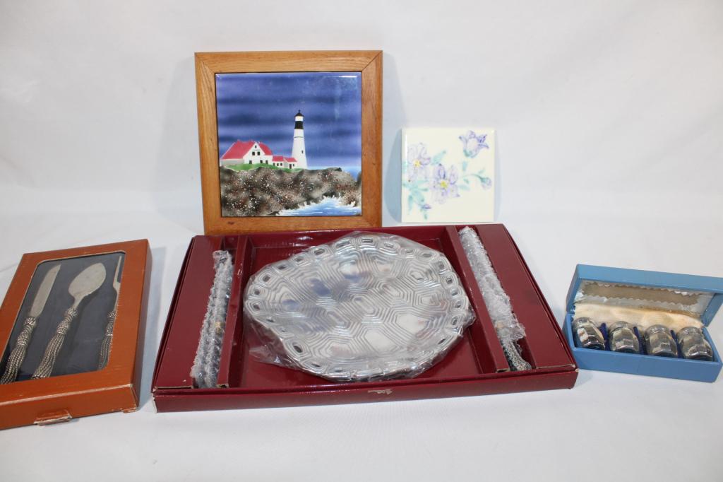 Arthur Court Set, Trivets, Salt & Pepper etc (1 of 5)