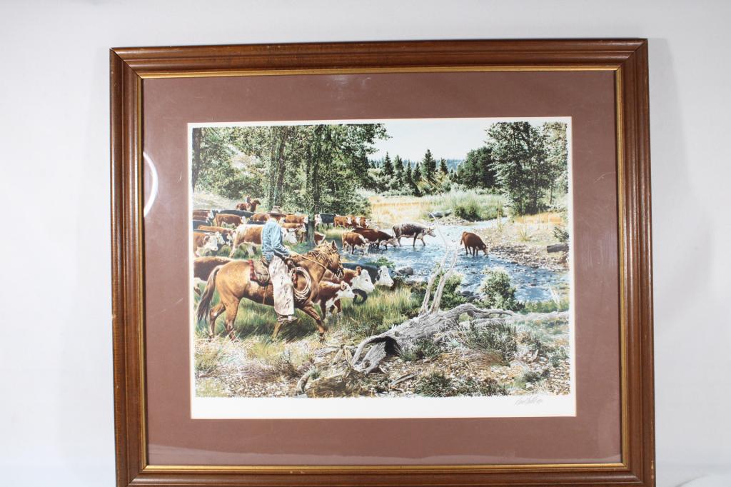 Original Signed Litho by Paul Calle On the Trail (1 of 4)