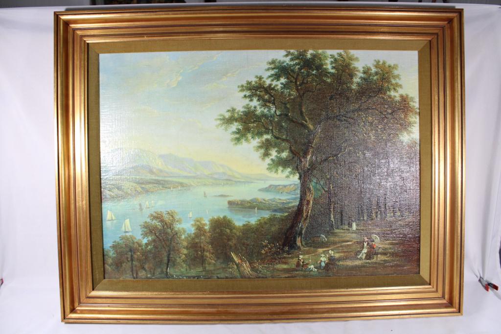 Oil on Canvas Reproduction View from Hyde Park (1 of 3)