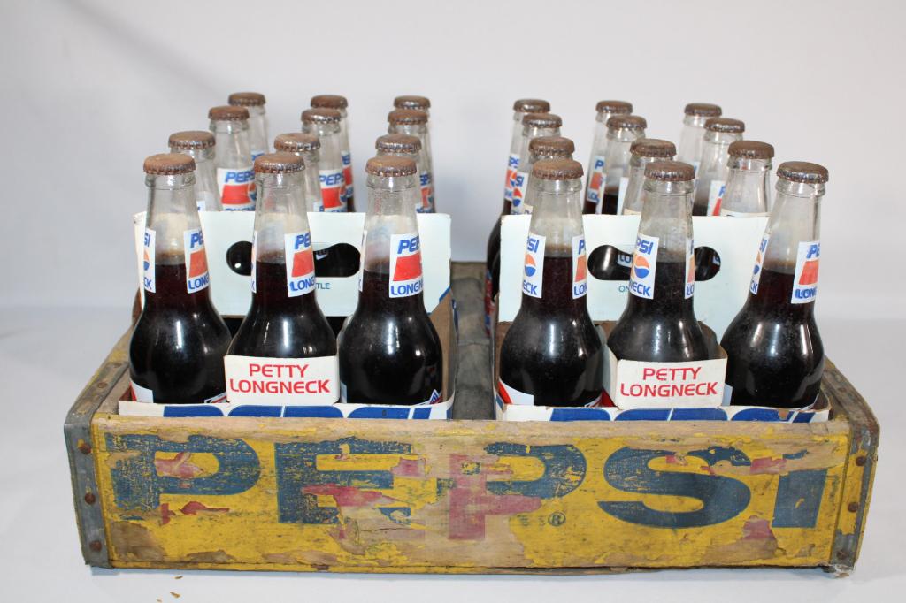 Vintage Pepsi Crate with Pepsi Bottles (1 of 2)