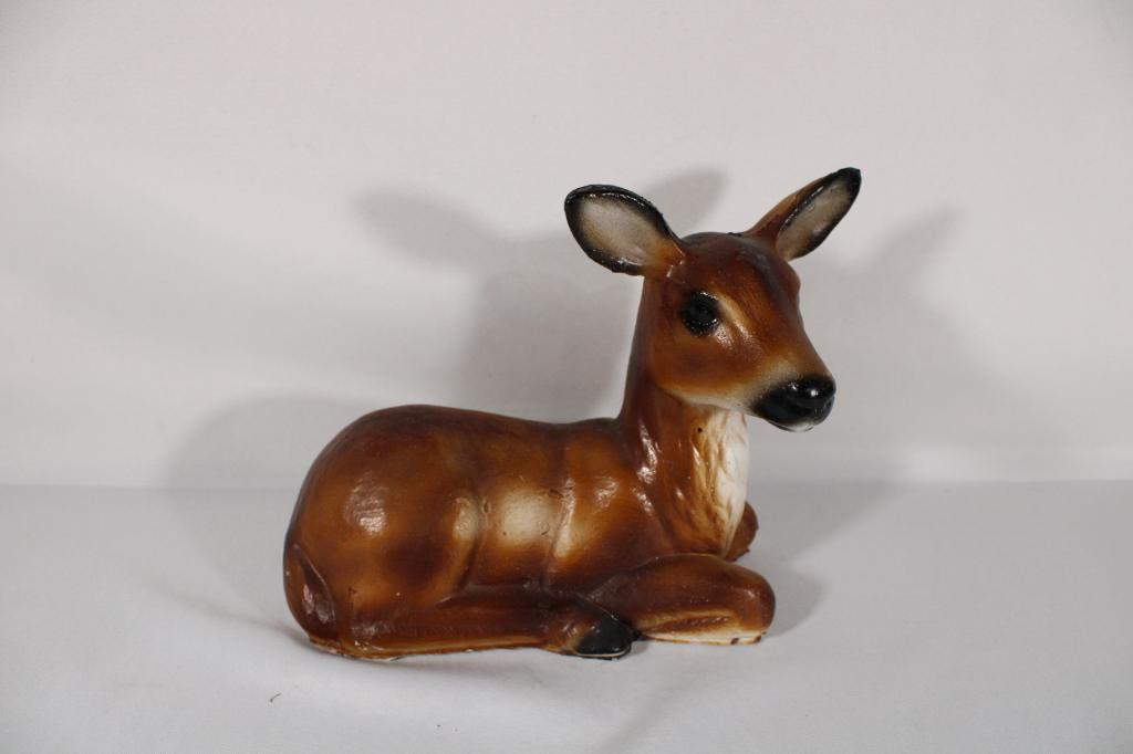 Plaster or Concrete Deer Statue (1 of 5)