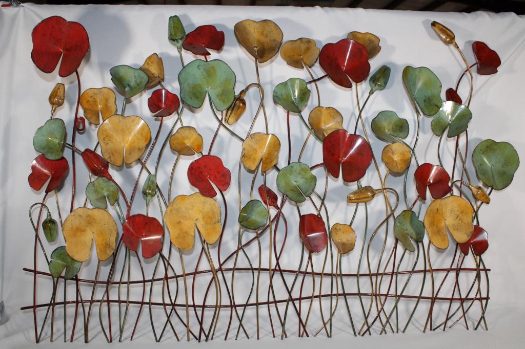 Metal Floral Wall Sculpture / Decor (1 of 2)