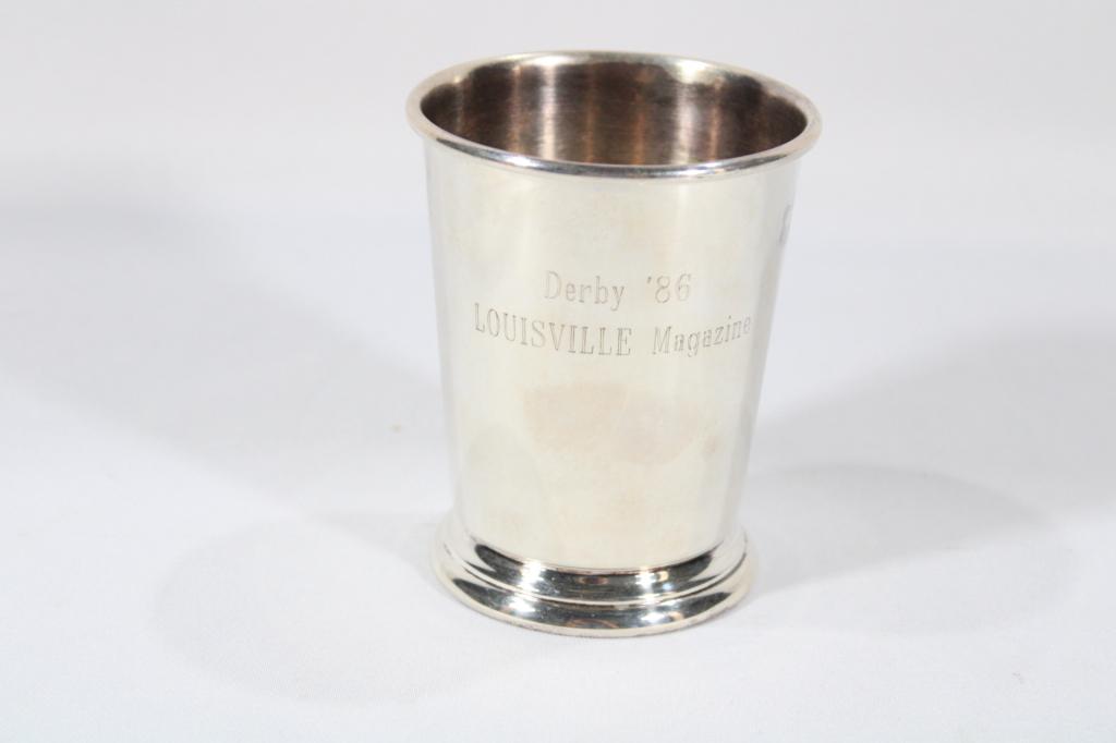1986 Derby Sheridan Silverplate Mint Julep Cup (1 of 4)