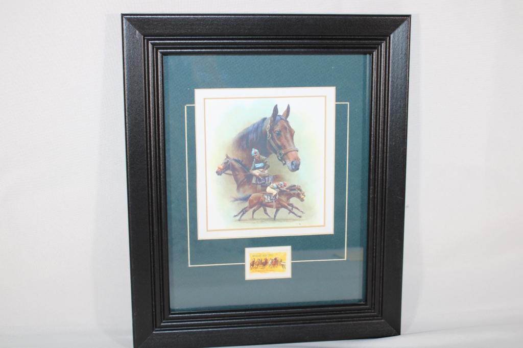Fred Stone Print with 10 Cent Horse Racing Stamp (1 of 2)