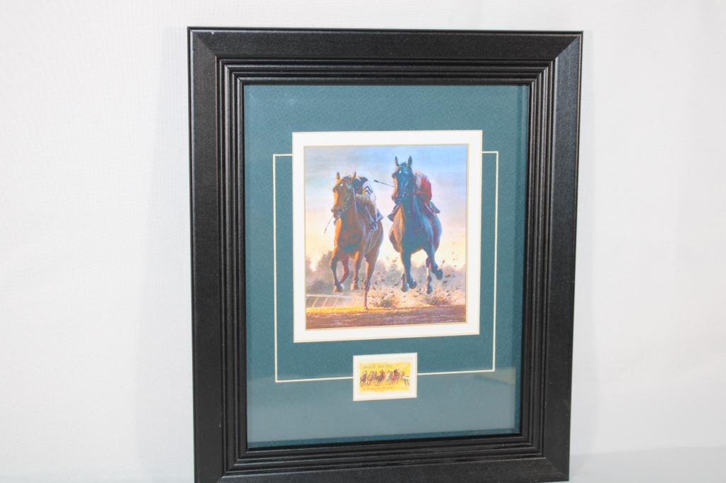 Fred Stone Print with 10 Cent Horse Racing Stamp (1 of 3)