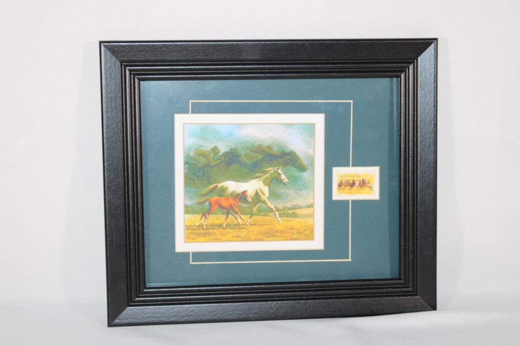 Fred Stone Print with 10 Cent Horse Racing Stamp (1 of 3)