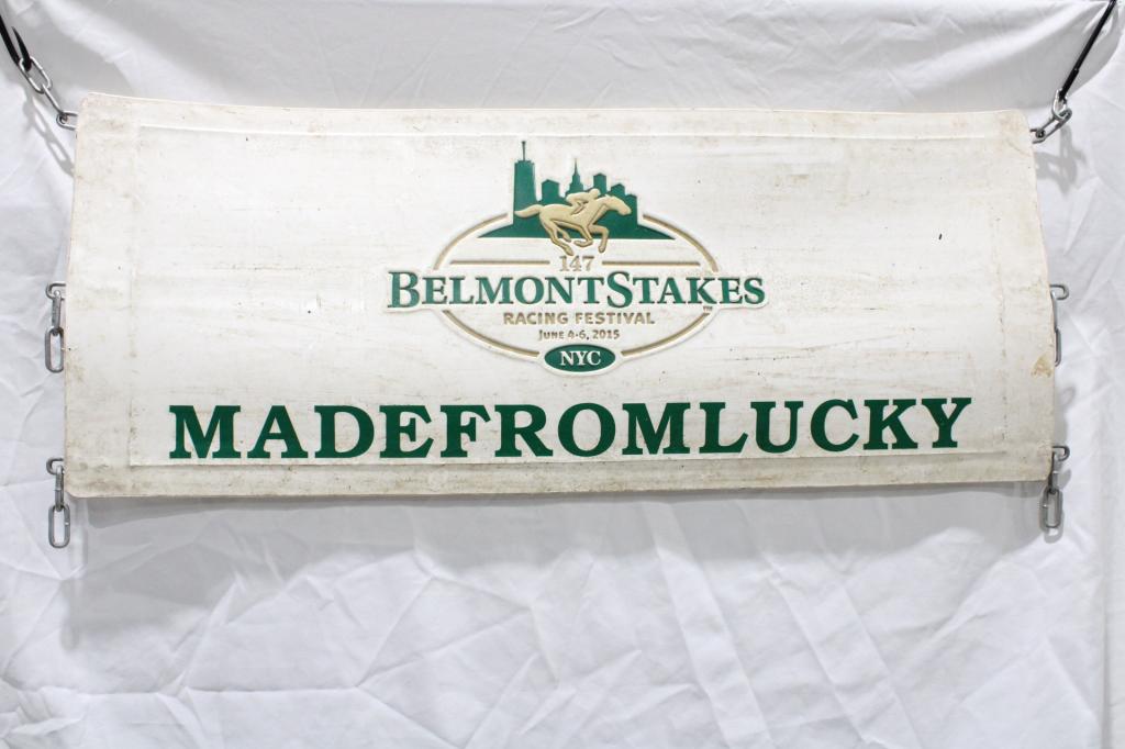 2013 Belmont Stakes Stall Guard - Made From Lucky (1 of 3)