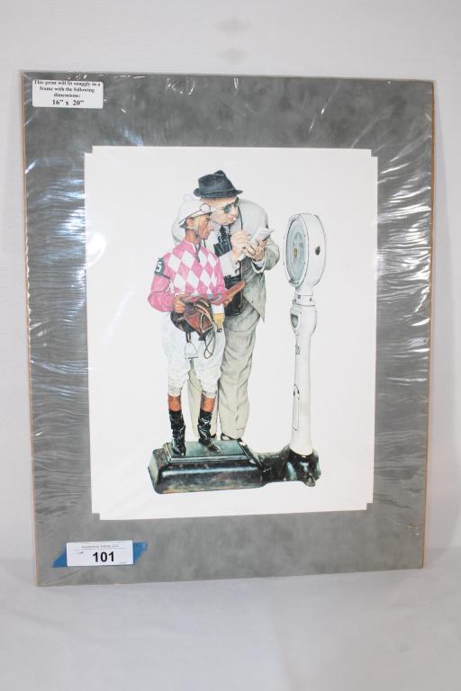 Norman Rockwell Print - Weighing In (1 of 3)