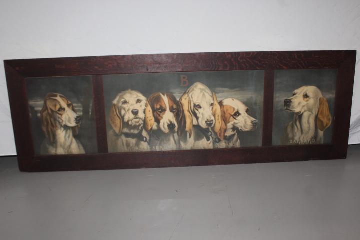 Louis Godefroy JadinTriptych Venerated Bloodhounds (1 of 8)