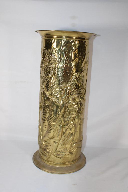 Vintage Brass Umbrella Stand Cane Holder (1 of 3)