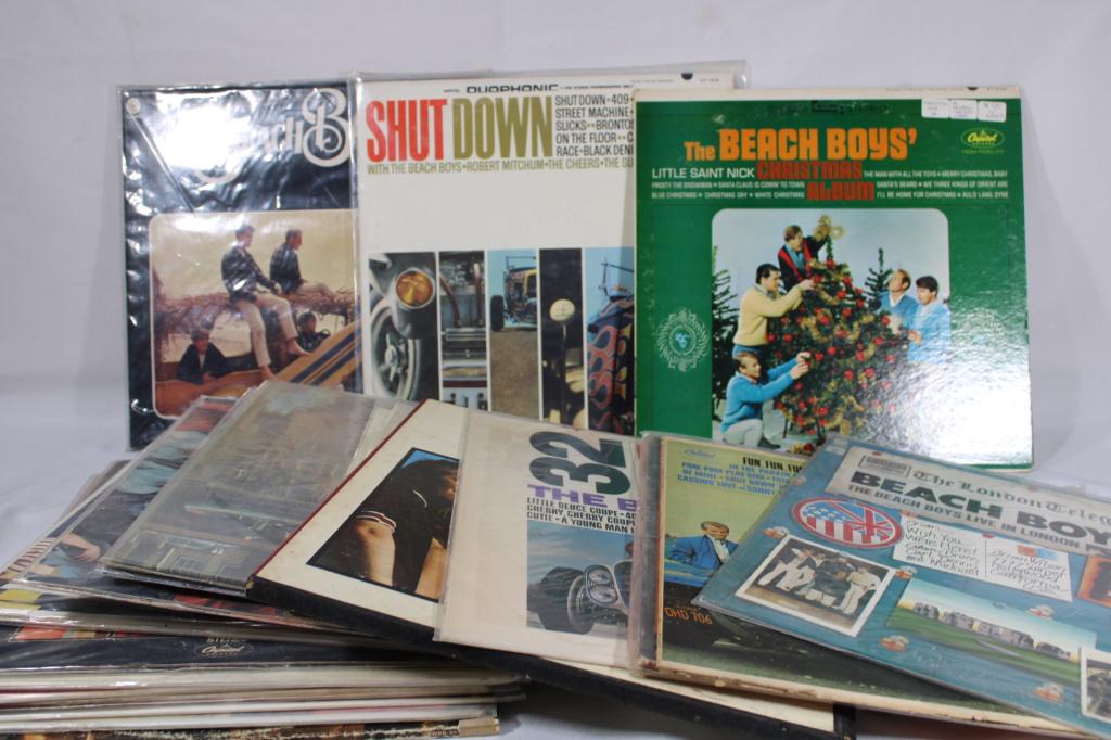 Lot of Vintage Beach Boys Vinyl Records (1 of 2)