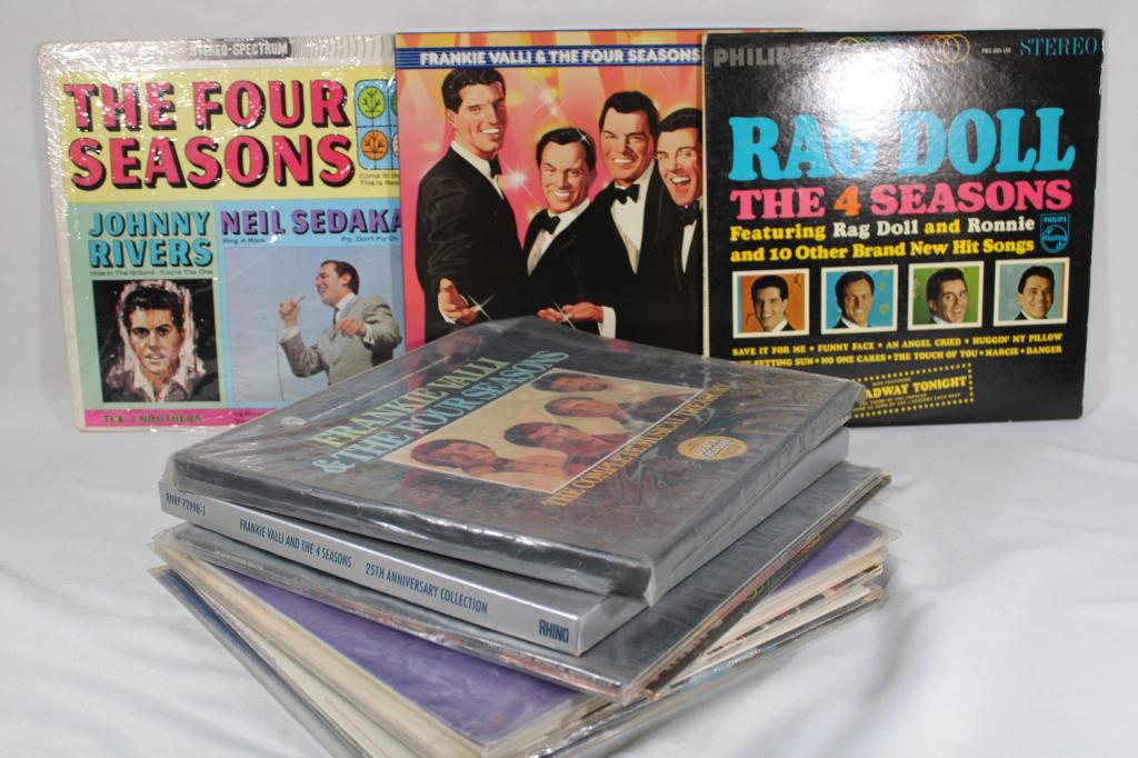 Vintage Frankie Valli & The 4 Season Vinyl Records (1 of 2)