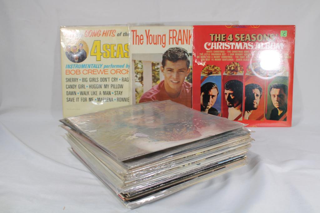 Vintage Frankie Valli & The 4 Season Vinyl Records (1 of 2)