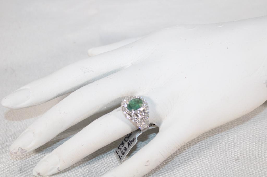 18k White Gold Alexandrite & Diamond Ring $25,380 (1 of 11)