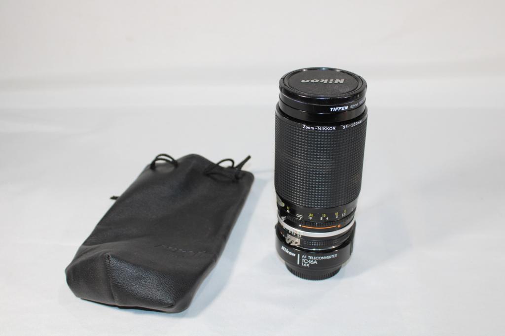 Nikon Teleconverted Camera Lens / 35-200mm: good overall as pictured