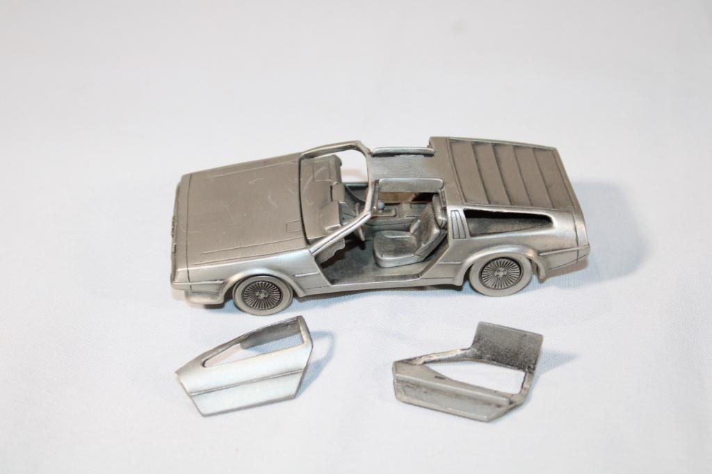 DeLeorean Collecters Cas Pewter Model Car: doors don't fit properly -