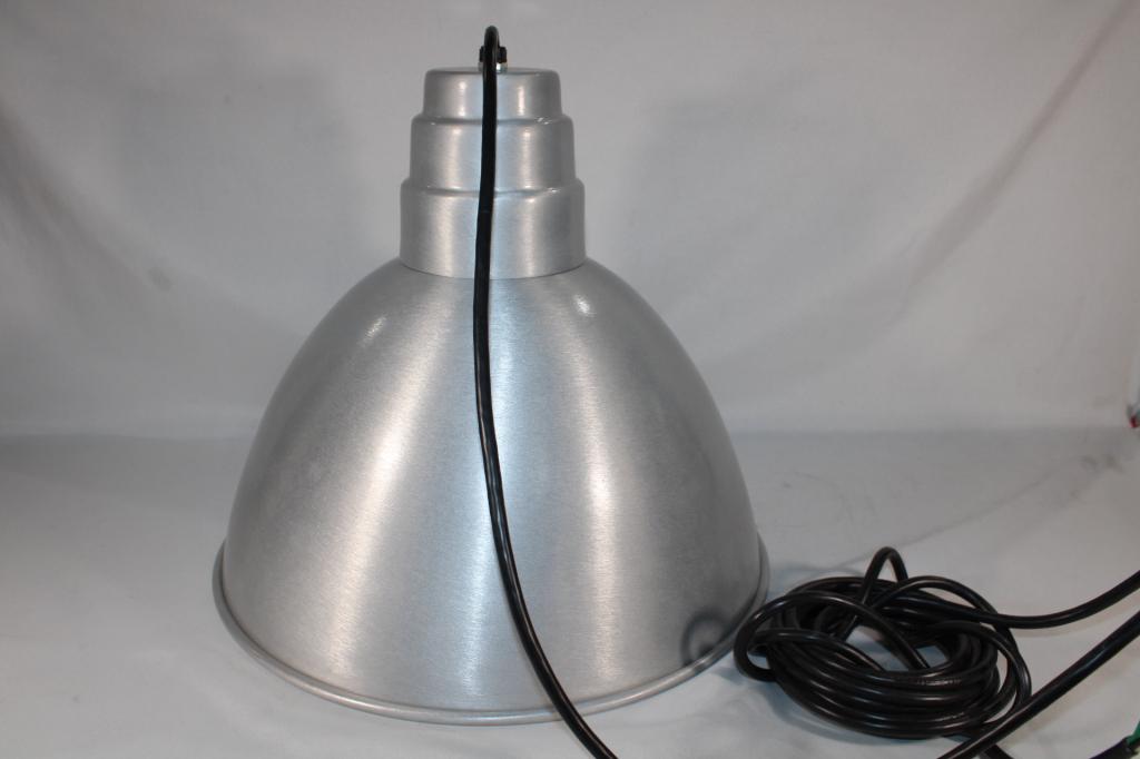 Aluminum Dome Hanging Light Fixture (1 of 3)