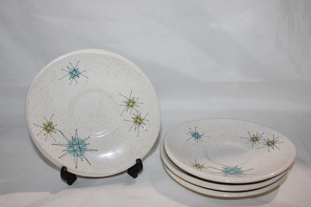 Franciscan Starburst Atomic Saucers - Set of 4 (1 of 3)