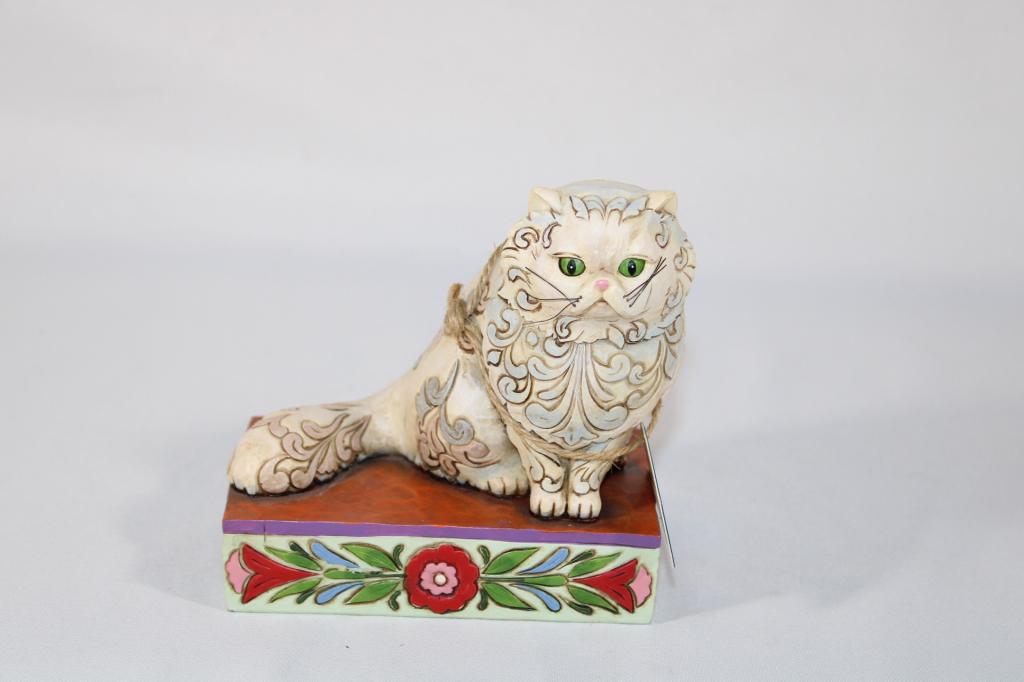 Jim Shore - Victoria - Cat Figurine: measures about 5 inches tall