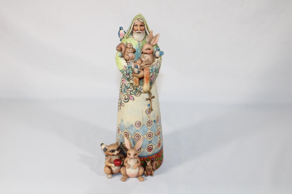 Jim Shore Lord Make Me an Instrument of Your Peace: measures about 11 1/4 inches tall