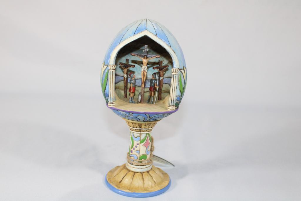 Jim Shore Into Your Hands I Commit My Spirit: measures about 8 inches tall