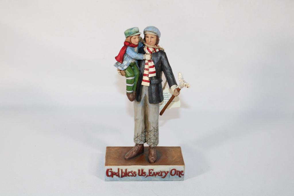 Jim Shore - God Bless Us, Every One Figurine: measures about 8 1/2 inches tall