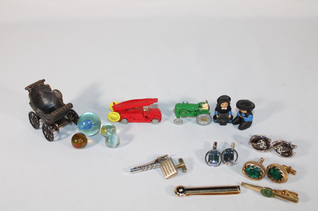 Lot of Smalls - Marbles, Cast Iron, Cuff Links etc (1 of 5)