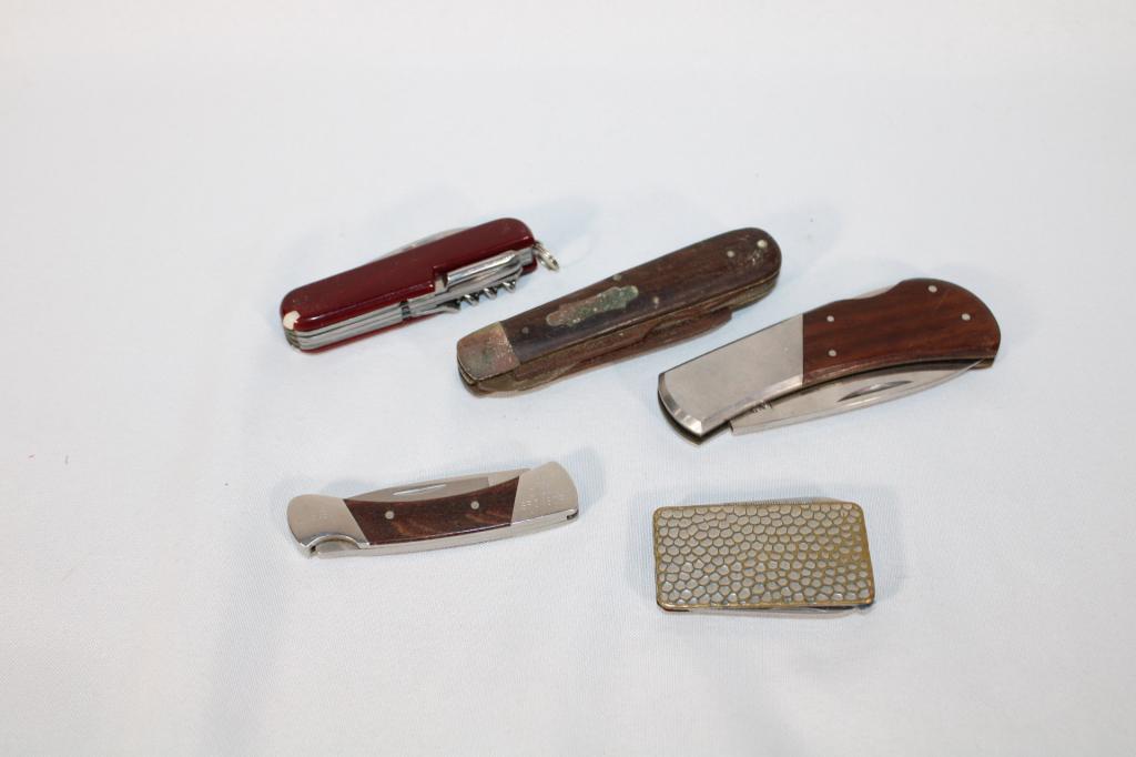 Lot of Pocket Knives - Buck, Ka-Bar, Swiss (1 of 4)